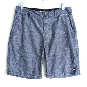 Quiksilver Amphibians Mens Hybrid Board Shorts Blue Performance Size 30